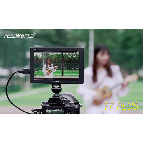 FeelWorld T7 Plus 7″ IPS On-Camera Monitor with 3D LUT, Waveform